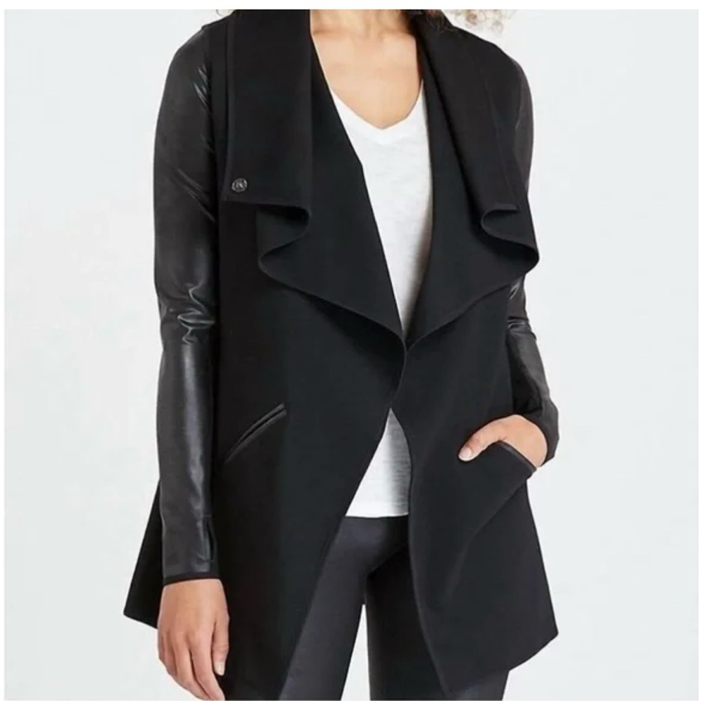 SPANX Black Drape Front Jacket NWT